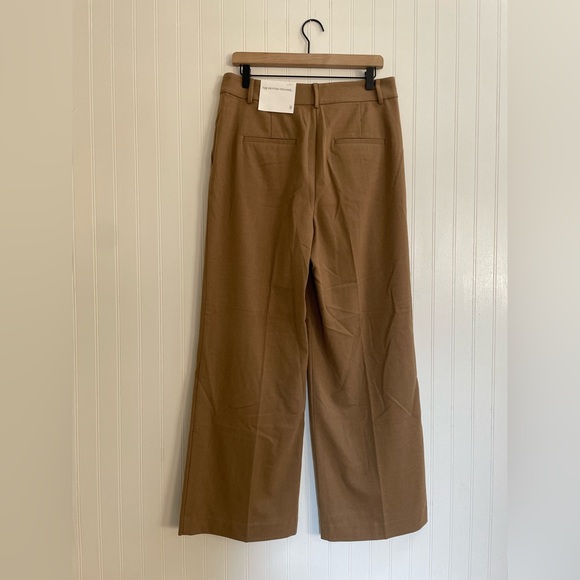 LOFT Peyton Wide Leg Trouser Pants in Heathered Brushed Flannel Size 8 NWT - Picture 5 of 13